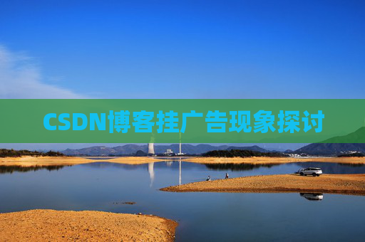 CSDN博客挂广告现象探讨